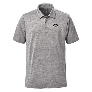 MEN'S TORRENTE S/S POLO - GREY MIX with Highline Oval - 3.00" Wide -CF32834