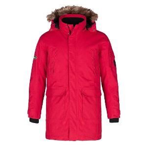 Ultimate - Men's Cold Weather Parka w/ Detachable Hood - Red with Highline Oval - 3.00" Wide -CF34218