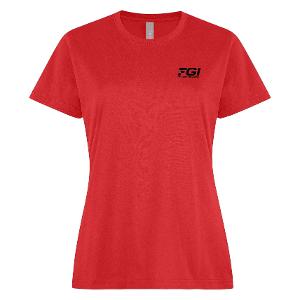 ATC 24EVER™ RING SPUN COTTON LADIES' TEE- RED with FGI Heat Transfer-CF34764