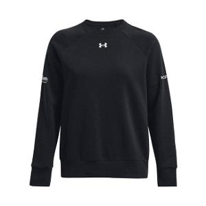 UNDER ARMOUR LADIES' RIVAL FLEECE SWEATSHIRT - BLACK with KPIC-CF30223