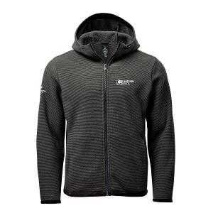 MEN'S MEDUSA FLEECE HOODY - CHARCOAL STRIPE with Canterra Seeds - Horizontal -CF33527
