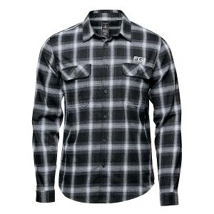 MEN'S CHESAPEAKE L/S SHIRT - BLACK/WHITE PLAID with FGI-CF34444