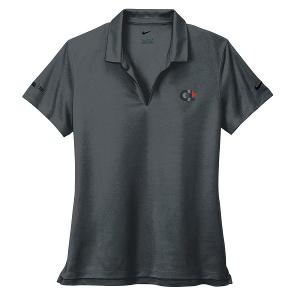 NIKE DRI-FIT MICRO PIQUE 2.0 LADIES' POLO - ANTHRACITE with CCL-CF32414