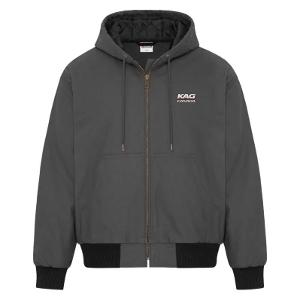 ATC WERK™ YUKON HOODED BOMBER JACKET - GREY with KAG Embroidery-CF36885