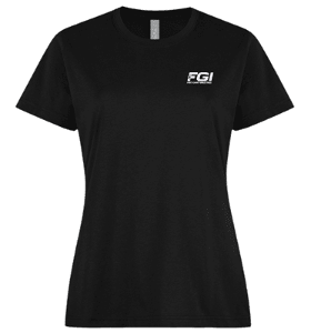 ATC 24EVER™ RING SPUN COTTON LADIES- BLACK with FGI Heat Transfer-CF34763