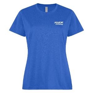 ATC 24EVER™ RING SPUN COTTON LADIES' TEE - ROYAL with Major Drilling - 3.5" Heat Transfer-CF35270