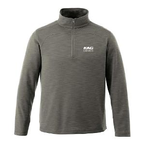 MEADOWBROOK - MEN'S INTERLOCK 1/4 ZIP PULLOVER - GREY with KAG Embroidery-CF33946