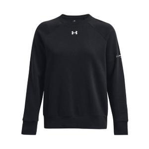 UNDER ARMOUR LADIES' RIVAL FLEECE SWEATSHIRT - BLACK-CF31562
