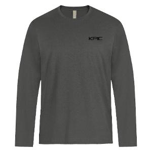 ATC 24EVER™ RING SPUNCOTTON LONG SLEEVE TEE –CHARCOAL with KPIC HT 3.5in-CF34967