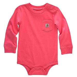 CARHARTT INFANT LONG-SLEEVE POCKET BODYSUIT PK with Highline Oval - 4.00" Wide FX-CF30832