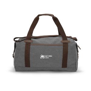 KOI® CANVAS DUFFEL - Faded Grey with Canterra Seeds - Horizontal -CF33807
