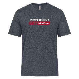 ATC 24EVER™ RING SPUNCOTTON TEE - HEATHER DARK GREY with Don't Worry Get Macdon -CF36633