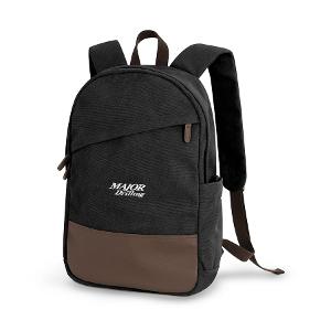 KOI® CANVAS BACKPACK - Faded Black with Major Drilling 3.25"W-CF33867