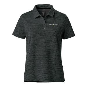 WOMEN'S TORRENTE S/S POLO - CHARCOAL MIX with SeedMaster - Horizontal -CF34507