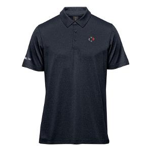 MEN'S VOLANTE H2X-DRY S/S POLO - MIDNIGHT HEATHER with CCL-CF32375