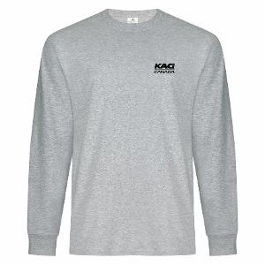 ATC™ EVERYDAY RING SPUN COTTON LONG SLEEVE TEE - ATHLETIC HEATHER with KAG - FusionX-CF33984