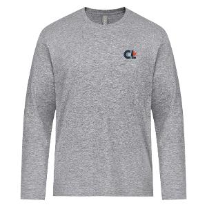ATC 24EVER™ RING SPUNCOTTON LONG SLEEVE TEE –SPORT GREY with CCL HT 3.5in-CF35148