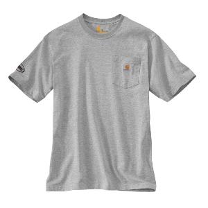 CARHARTT LOOSE FIT HEAVYWEIGHT POCKET T-SHIRT - HEATHER GREY with Bourgault One Color - 2024-CF35653