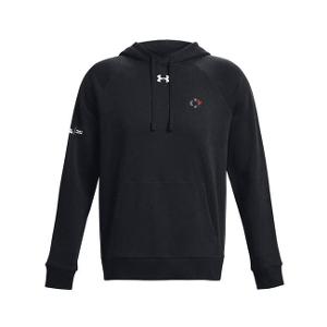 UNDER ARMOUR MEN'S RIVAL FLEECE HOODED SWEATSHIRT - BLACK with CCL-CF33575