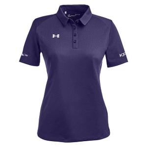 UNDER ARMOUR LADIES' TECH™ POLO - PURPLE with KPIC-CF32362