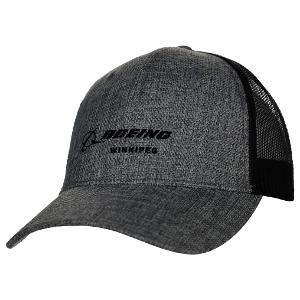 URBAN NORTH CANVAS TRUCKER MESH CAP - GREY / BLACK-CF31602