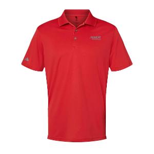 Adidas Performance Polo –  Red with Major Drilling 3.25"W-CF35326