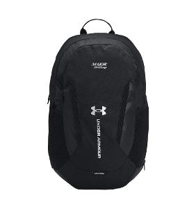 UNDER ARMOUR HUSTLE BACKPACK 6.0 - BLACK with Major Drilling 3.25"W-CF33874