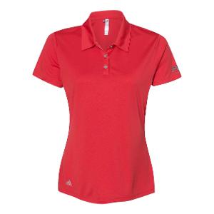 Ladies Adidas Performance Polo – Red with FGI-CF34801