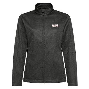 CH ESSENTIAL® FULL ZIP FLEECE LADIES' JACKET - DARK HEATHER GREY with KAG Embroidery-CF36889