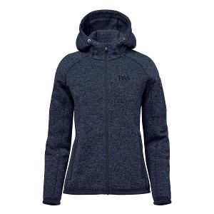 WOMEN'S AVALANTE FULL ZIP FLEECE HOODY - NAVY HEATHER with FWS-CF33643