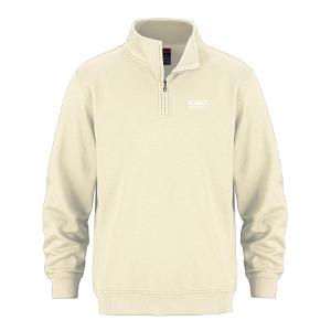 Flux - Adult 1/4 Zip Sweatshirt - Ivory with KAG Embroidery-CF33971