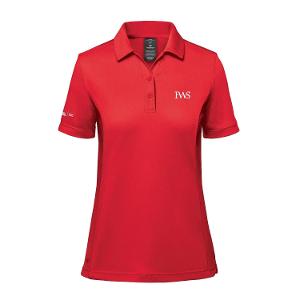 WOMEN'S MONTEREY S/S POLO- RED with FWS-CF34875