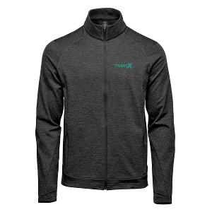 MEN'S TREELINE PERFORMANCE JACKET - BLACK HEATHER with Transx 3"W Embroidery-CF34374