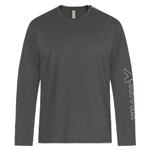 ATC 24EVER™ RING SPUNCOTTON LONG SLEEVE TEE –CHARCOAL with TransX 7"W-CF35222