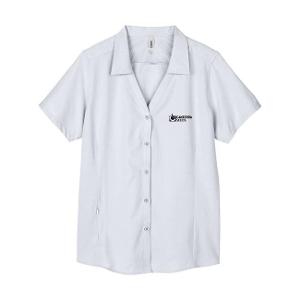 LADIES' ULTRA UVP® MARINA SHIRT - PLATINUM with Canterra Seeds - Horizontal -CF32615