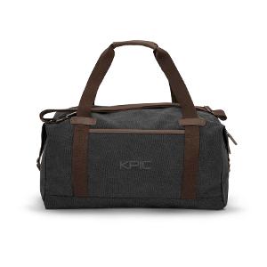 KOI® CANVAS DUFFEL - Faded Black with KPIC-CF33723