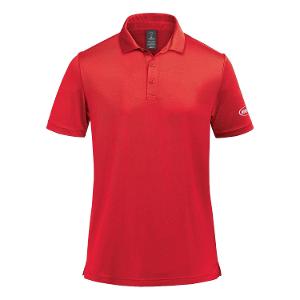 MEN'S MONTEREY S/S POLO - RED with Bourgault One Color - 2024-CF36194