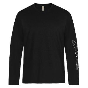 ATC 24EVER™ RING SPUNCOTTON LONG SLEEVE TEE –BLACK with TransX 7"W-CF35220