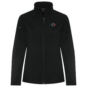 CH™ ESSENTIAL WATER REPELLENT SOFT SHELL LADIES' JACKET - BLACK with CCL-CF32369