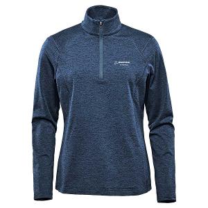 WOMEN'S TREELINE PERFORMANCE 1/4 ZIP PULLOVER - DARK NAVY HEATHER-CF31577