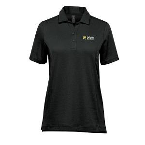 WOMEN'S NEVADA S/S MICRO PIQUE POLO - BLACK with Sigfusson Northern-CF33172