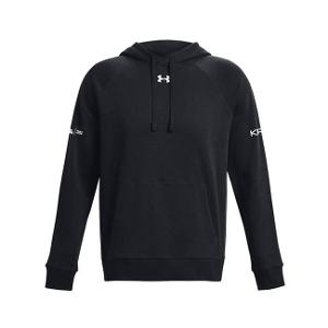 UNDER ARMOUR MEN'S RIVAL FLEECE HOODED SWEATSHIRT - BLACK with KPIC-CF33729