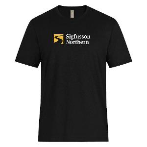 ATC 24EVER™ RING SPUNCOTTON TEE – BLACK with Sigfusson Northern - Heat Transfers-CF35539