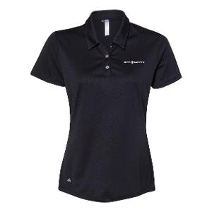 ADIDAS WOMEN'S PERFORMANCE POLO- Black with SeedMaster - Horizontal -CF36578