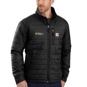 CARHARTT MEN'S RAIN DEFENDER® INSULATED JACKET - RELAXED FIT - LIGHTWEIGHT - BLACK with Sigfusson Northern-CF33935