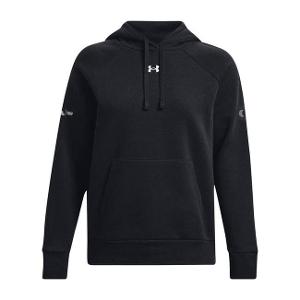 UNDER ARMOUR LADIES' RIVAL FLEECE HOODED SWEATSHIRT - BLACK with CCL-CF33576