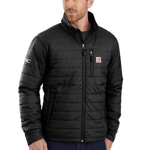 CARHARTT MEN'S RAIN DEFENDER® INSULATED JACKET - RELAXED FIT - LIGHTWEIGHT - BLACK with KPIC-CF33750