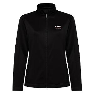 CH ESSENTIAL® FULL ZIP FLEECE LADIES' JACKET - BLACK with KAG Embroidery-CF36888