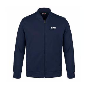 PARKVIEW - ADULT POLYESTER FULL-ZIP SWEATSHIRT - NAVY with KAG Embroidery-CF33954