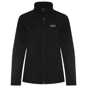 CH™ ESSENTIAL WATER REPELLENT SOFT SHELL LADIES' JACKET - BLACK with Highline Oval - 3.00" Wide -CF32812